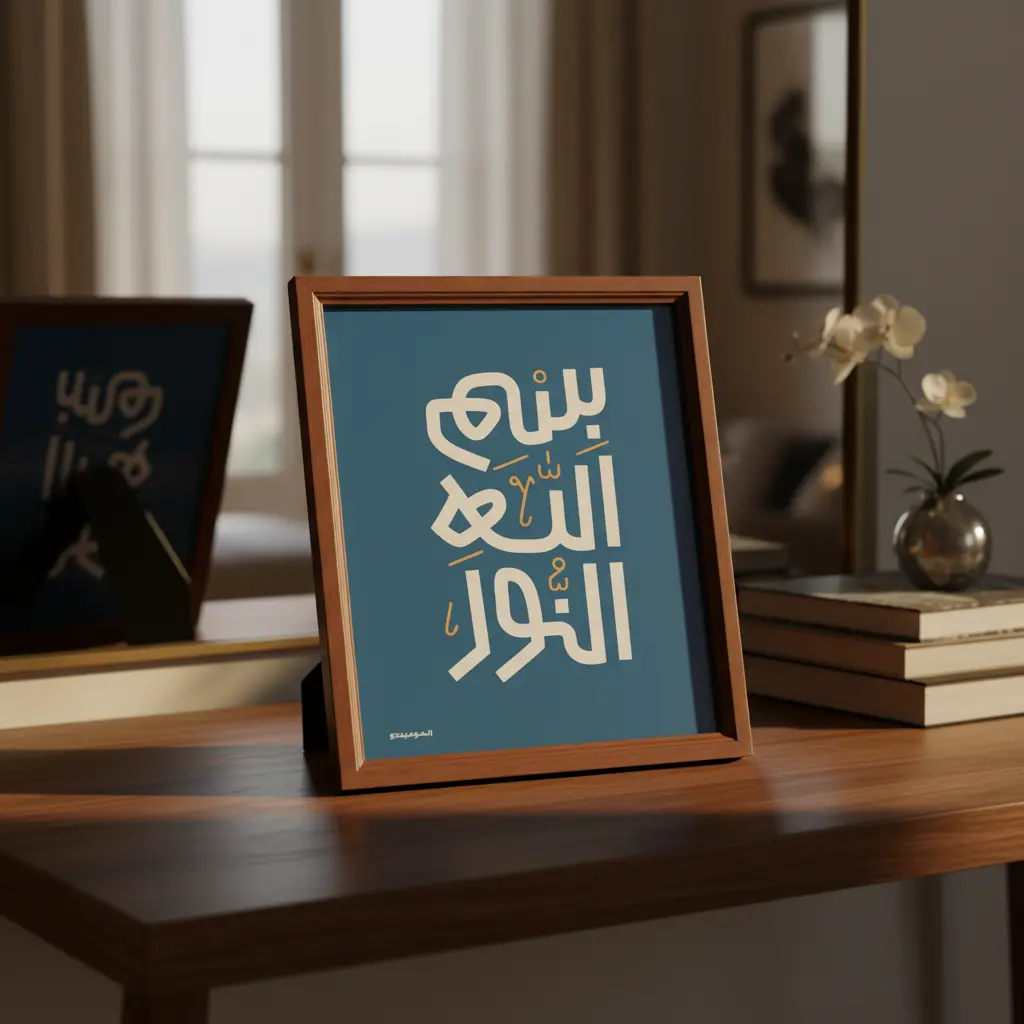 إطار خشبي | بسم الله النور